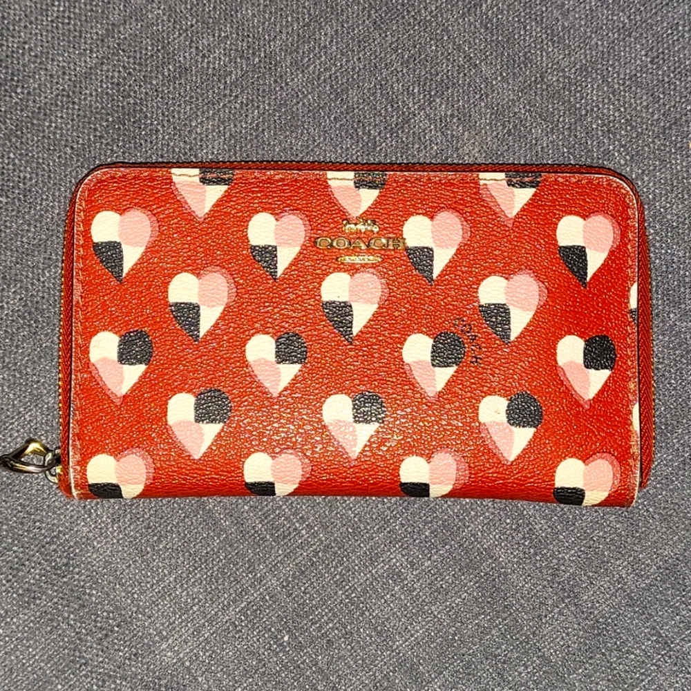 Red Coach Wallet